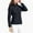 #2 Black, variant on PFRNLF Women's Puffer Jacket Lightweight Quilted Padded Zip Up Stand Collar Winter Fleece Coat with Removable Hood