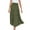 Olive Drab, variant on Odeerbi Skirts for Women Fashion Solid 2025 Casual Ruched Ruffles Elastic Waist Skirts Olive Green