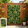 thumbnail image 3 of Lucahom Artificial Hedge Fence, Expandable Faux Leaf Screen Panel, Plastic Faux Greenery Wall, Decorative Plant Privacy Fence for Balcony Garden Patio Indoor Outdoor, 24 x 16 in, 3 of 6