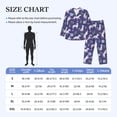 thumbnail image 4 of Picia Cute Dog Pattern Men’s Long-Sleeve Sleepwear Set - Soft 2-Piece Loungewear with Pockets, Comfy PJs for Relaxing Nights-Large, 4 of 7