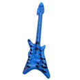 thumbnail image 1 of Micrófono de guitarra de PVC azul con accesorios inflables, juguete para niños, 1 of 5