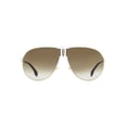 thumbnail image 2 of Carrera  Metal Unisex Aviator Sunglasses White Gold 66mm Adult, 2 of 4