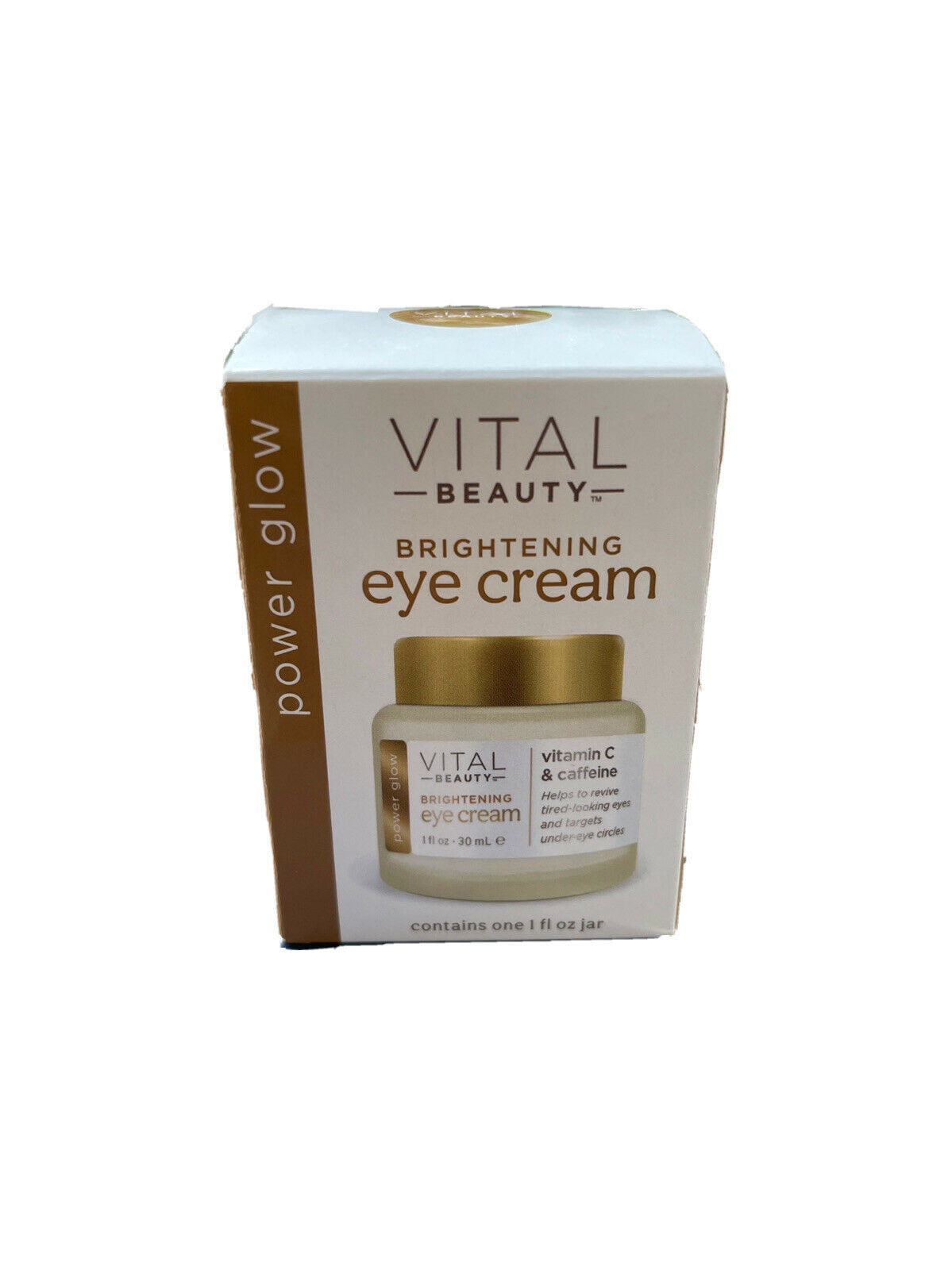 Vital Beauty Power Glow Brightening Antiaging Eye Cream Vitamin C