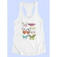 thumbnail image 3 of Chromatic Butterflies I Racerback Tank Women -June Erica Vess Designs, Female x-Small, 3 of 4