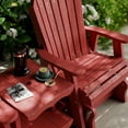 thumbnail image 4 of Wildridge Heritage Double Rock-A-Tee, Cardinal Red - Outdoor Weather Resistant HDPE Double Glider Set with Table for Porch, Patio, Deck, 4 of 5