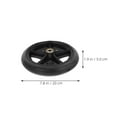 thumbnail image 2 of FONDOTIN Easy Install Front Rubber Wheel Replacement for Wheelchair Outdoor Indoor Use Accessory, 2 of 8