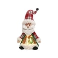 thumbnail image 2 of WWV Exquisite Lighted Christmas Glowing Figurine Set Santa Snowman Reindeer with Warm LED Mini Scene Table Decor for Home Party Mantel Shelf Holiday Display Gift for Mom Wife Girls, 2 of 7