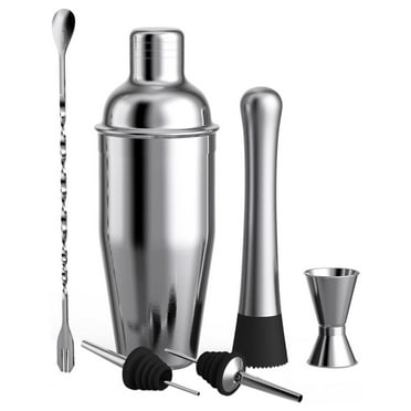 Stainless Steel Cocktail Shaker Drink Mixer Spoon Ounce Cup Cocktail Set Cocktail for Martini Home Bar