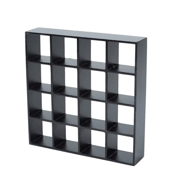 Wooden Miniature Bookshelf for Home Office Display and Organization with Multiple Compartments and White Finish