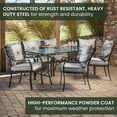 thumbnail image 5 of Hanover Lavallette 7-Piece Outdoor Patio Dining Set in Gray, LAVALLETTE7PC, 5 of 32