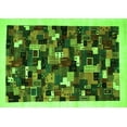 thumbnail image 1 of Ahgly Company Indoor Rectangle Abstract Green Contemporary Area Rugs, 8' x 10', 1 of 1