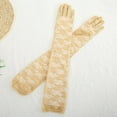 thumbnail image 2 of Ugoldhm Women's Long Lace Wedding Gloves, Elegant Sheer Gloves for Bride & Special Occasions, 2 of 2
