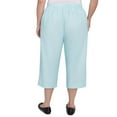 thumbnail image 2 of Alfred Dunner Womens Plus-Size Heat Set Embroidered Capri, 2 of 4