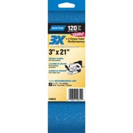 

NORTON 49610 Sanding Belt 120-Grit Fine 21 in L 3 in W Zirconia Alumina For Belt Sanders