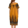thumbnail image 4 of Ekouaer House Dress for Women with Pockets sleepwearl Moo Moo Nightgown Short Sleeve Mumu Dress Lounge Dress, 4 of 6
