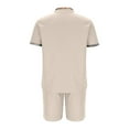 thumbnail image 4 of Shorts Courts pour Hommes Pantalons pour Hommes Décontractés Mode Hommes Manches Courtes Col Rabattu Pantalons Survêtement Deux Pièces Manches pour Hommes Pantalons pour Hommes Mode, 4 of 9