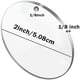 thumbnail image 3 of 240 Piezas de de Acrílico Borlas Espacios En Blanco de Círculo Transparente Llaveros de Agujero con Anillos de Salto con Cadena para Llaveros DIY, 3 of 7