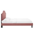 thumbnail image 3 of Modway Adelaide Performance Velvet King Platform Bed in Dusty Rose, 3 of 10