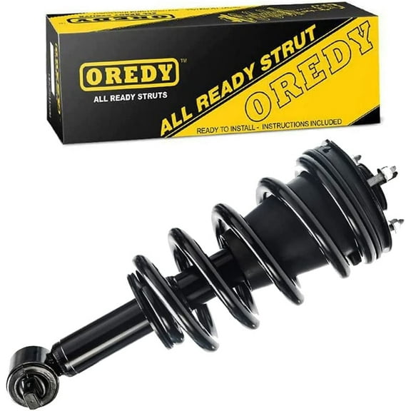 OREDY Front Single Left or Right Complete Strut & Coil Spring Assembly Compatible with 2014 2015 2016 2017 2018 Chevy Silverado GMC Sierra 1500 4WD - 239112