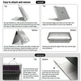 thumbnail image 5 of IBENZER New 2022 2021 2020 MacBook Pro 13 Inch Case M1 A2338 A2289 A2251 A2159 A1989 A1706 A1708 Hard Shell Case&Keyboard Cover&Screen Film for Apple Mac Pro 13 Touch Bar, Crystal Clear, W-T13-CYCL+2, 5 of 10