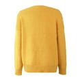 thumbnail image 5 of Aoochasliy Womens Sweaters Pullover Clothes Trendy Casual O-Neck Solid Knitted Sweater Tops, 5 of 8