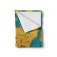 thumbnail image 2 of Island Map Soft Flannel Fleece Blanket, Historical Adventure Map Pattern with Sail Boats Direction Route Track Graphic, Cozy Plush for Indoor and Outdoor Use, 50" x 70", Orange Blue, by Ambesonne, 2 of 6