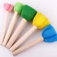 thumbnail image 4 of 5 uds esponja para pintar estampador en forma de flor esponja de espuma cepillo herramientas de pintura para pintar dibujo DIY manualidades sello, 4 of 5
