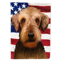 Carolines Treasures CK6385GF Airedale Terrier American Garden Size Outdoor-Flags, Multicolor