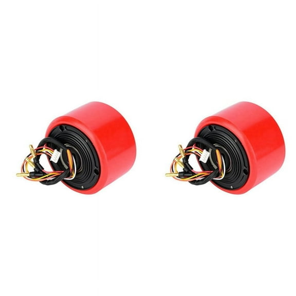 2X 8352 Brushless Sensored Wheel Motor for Electric Balancing Scooter Skateboard Replacement Parts,2 x motor,Red
