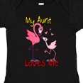 thumbnail image 4 of Inktastic My Aunt Loves Me Flamingo Boys or Girls Baby Bodysuit, 4 of 5