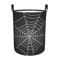 thumbnail image 1 of Balery A Web With A Spider Cesta de ropa redonda con asas, impermeable, independiente, para ropa, juguetes, dormitorio y familia-Small, 1 of 6