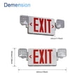 thumbnail image 3 of Letrero de salida de emergencia TANLUX rojo con luces de respaldo, 1 paquete, 3 of 7