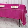 thumbnail image 4 of BalsaCircle 60" x 102" Sequin Rectangular Tablecloth Fuchsia, 4 of 8