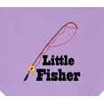 thumbnail image 3 of Inktastic Little Fisher Fishing Baby Bandana Bib, 3 of 4