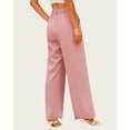 thumbnail image 7 of FreshPretty Women High Waist Palazzo Pants Casual Wide Leg Trousers Button Down Loose Work Office Business Suit Pant Pockets, 7 of 7