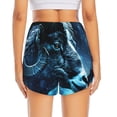 thumbnail image 4 of Goofa Celestial Ram Night Sky Printed Women 2 in 1 Running Shorts,Quick Dry Athletic Workout Shorts,High Waisted Athletic Shorts with Liner Pockets-, 4 of 9