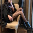 thumbnail image 1 of Pantalones Medias de seda negras para mujer Medias finas de primavera verano otoño Sexy adelgazantes Lazo Amor Lunares Punto Leggings Calcetines Mujer, 1 of 5
