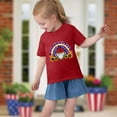 thumbnail image 4 of Boys Girls 4Th Of July Independence Day T-Shirt Summer Fashion American Flag Graphic Tees Casual Round Neck Short Sleeve Cotton Top Red 7-8 Years, 4 of 7