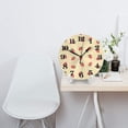 thumbnail image 2 of Naloa Clock number Print Wall Clock - Clocks Battery Operated, Small Silent Non-Ticking, Decorative for Living Room, Office, Bedroom, Home(9.84"), 2 of 5