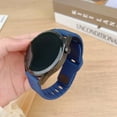 thumbnail image 6 of Dwitch Soft Silicone Waterproof Strap Compatible with Samsung Galaxy Watch Band Galaxy Watch 4 classic 46mm,20mm Rugged Sport Silicone Replacement Bands for Galaxy Watch 4 classic 46mm,Darkblue, 6 of 13