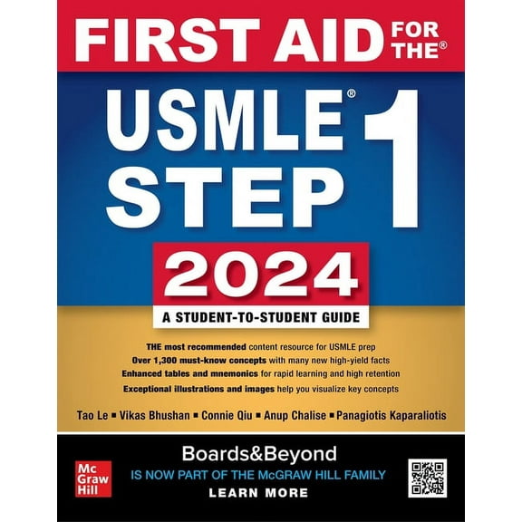 First Aid for the USMLE Step 1 2024, (Paperback)