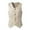 White, variant on Men Jacket Fashion Punk Style Vest Tailcoat Overcoat Outerwear with Buttons Short Coats for Men White M