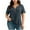 Navy, variant on Kukoosong Women's Plus Size V-Neck Pocket T-Shirt - Soft Casual Short Sleeve Tee with Button Placket Plus Size Women T-Shirts