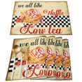 thumbnail image 2 of Dessert Waffle Strawberry Table Runner Home Wedding Table Flag Mat Table Centerpieces Decoration Party Dining Long Tablecloth, 2 of 6