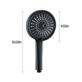 thumbnail image 3 of TIMIFIS Apartment Essentials Shower - High-Pressure Handheld Showerhead with Large Panel Outlet - Hard Water Softener Filtered Shower , High Pressure 5 Spray Modes Handheld Shower for The E, 3 of 7