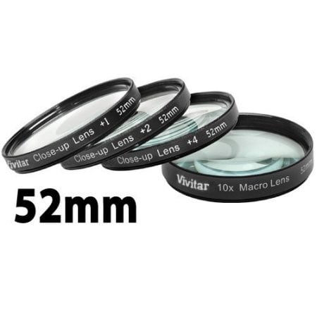 Vivitar VIV-CL-52 Close-up 52mm +1/+2/+4/+10 Lens Set