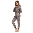 thumbnail image 3 of Autumn Women Pajama For Adults Leopard Onesie Ladies Sleepwear One-piece Jumpsuit Pajamas Nightwear, 3 of 5