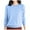 Light Blue, variant on Women'S Casual Loose Fit Knitted Pullover Sweater Low Cut Round Neck Lightweight Top For Fall Winter Women'S Pullover Sweater M