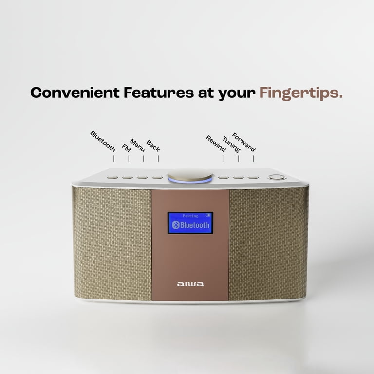 Aiwa, Exos-5 Wireless Bluetooth Hi-Fi Home Speaker, Pink, FM Radio Aiwa, Exos-5 Wireless Bluetooth Hi-Fi Home Speaker, Pink, FM Radio