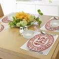 thumbnail image 4 of Ambesonne Grunge Place Mats Set of 4, 65 Years, Standard Size, Red White, 4 of 6